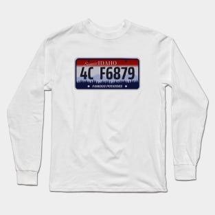 Idaho License Plate Long Sleeve T-Shirt